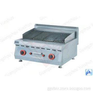 Restaurant Gas Lava Rock Grill For Western Kitchen Equipmen
